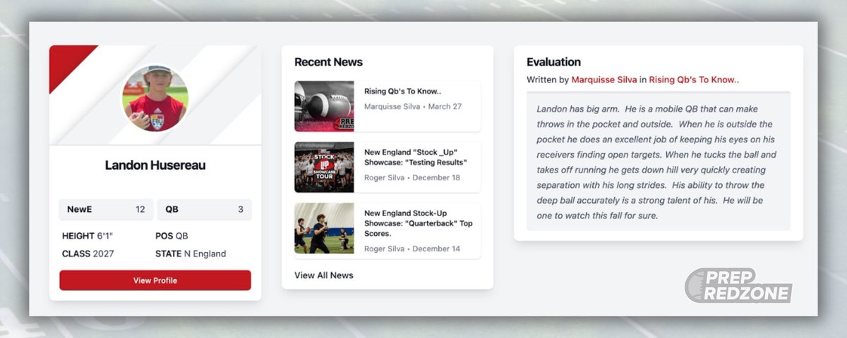 Incredibly honored to be ranked the #12 Overall Player in New England and #3 QB by @prepredzone! 🙏 Lots of work left to do! #2027 @M2_QBacademy @Breakthrough7v7 @QBIQsystem @WPSBulldogsFB @WPSBulldogs @rds_jr @PRZ_CoachSilva @PRZNewEngland @PRZPAvic @PRZ_CoachQuisse