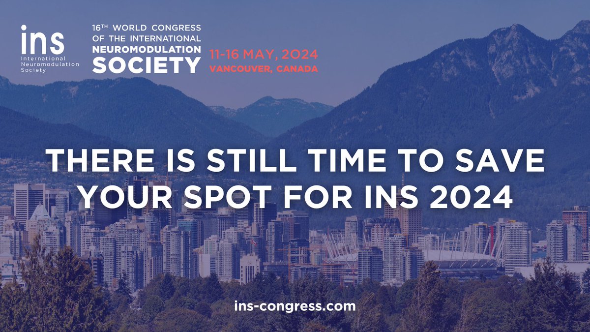 Scientific advancement awaits at #INS2024! Join us in Vancouver for a transformative experience filled with learning, networking, and professional development! Register today: ins-congress.com/register/ #neuromodulation #INS #VisitVancouver
