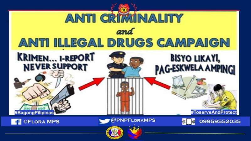 Anti Criminality & Anti Illegal Drugs Campaign #AntiIllegalDrugs #SerbisyongNagkakaisa #ToServeandProtect #BagongPilipinas