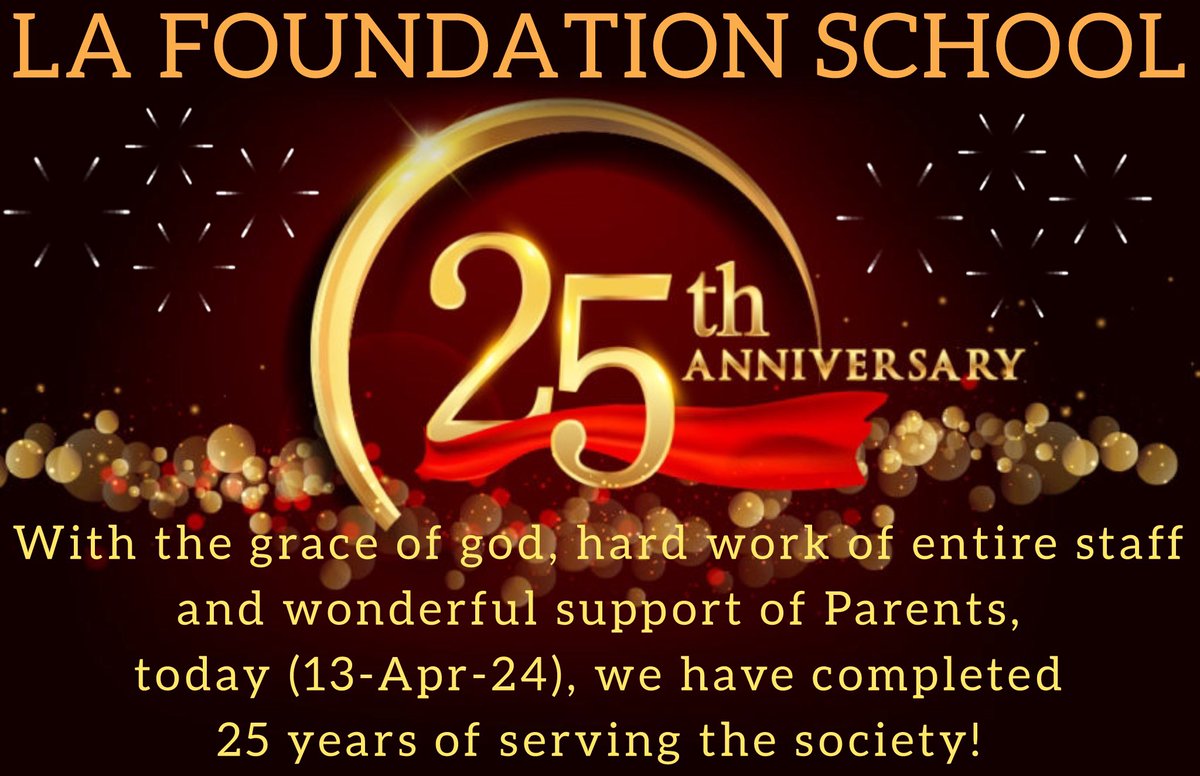 Lafonian's tweet photo. #SilverJubilee #25thAnniversary #Congratulations https://t.co/KkmeuIwiPS
