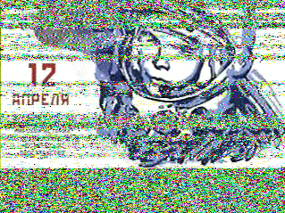 Ja3Tdw's tweet photo. MONITOR-4(RS57S) SSTV 23:56UTC pass over Japan. Got a low quality image. #SSTV #MONITOR4 #RS57S https://t.co/hkEzH6e2bi