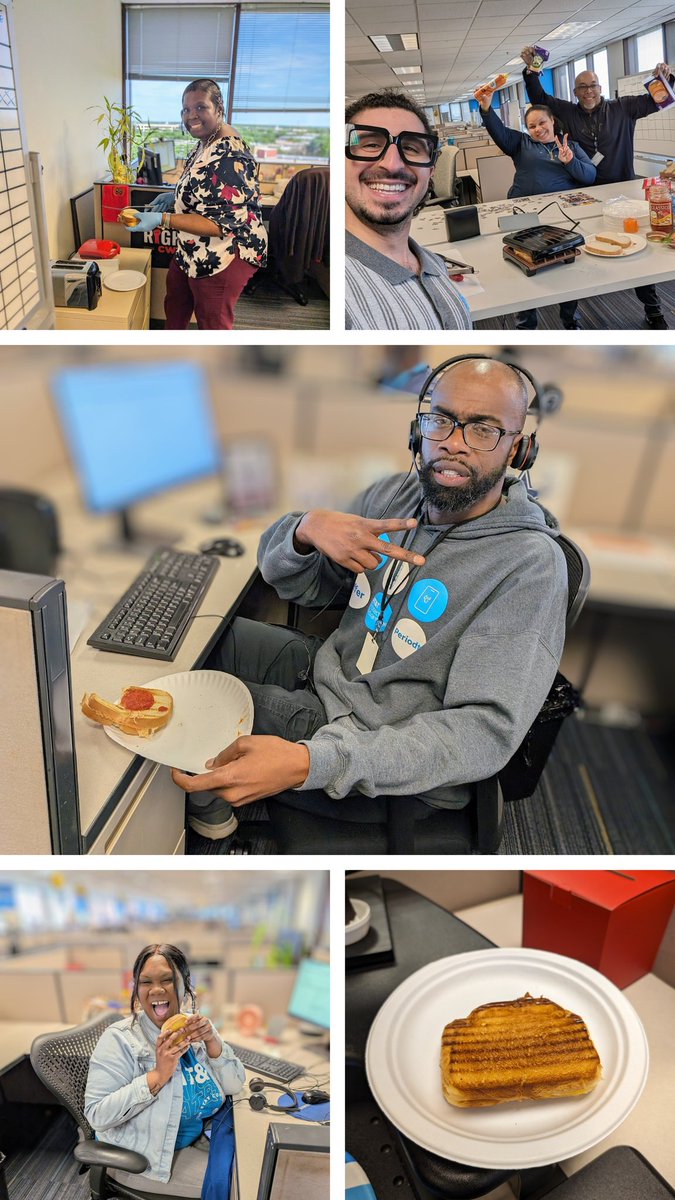 'I'm into grilled cheese. Grilled cheese makes me feel beautiful' - Emma Stone #NationalGrilledCheeseDay #LifeAtATT @EdgarDiazVSE @ATT @WeRtheNAC #FunAtWork #VSEDallas