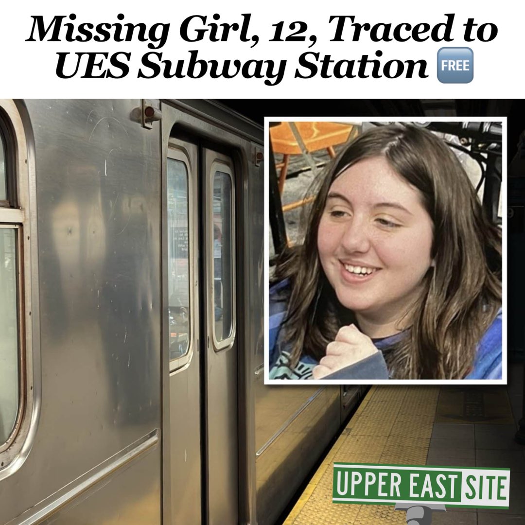 uppereastsiteny's tweet photo. Tori Perozo, 12, has been missing for days, may need medical attention, and was tracked to the Upper East Side.

https://t.co/8Pq2MiCZtb https://t.co/j8K29n0LWM