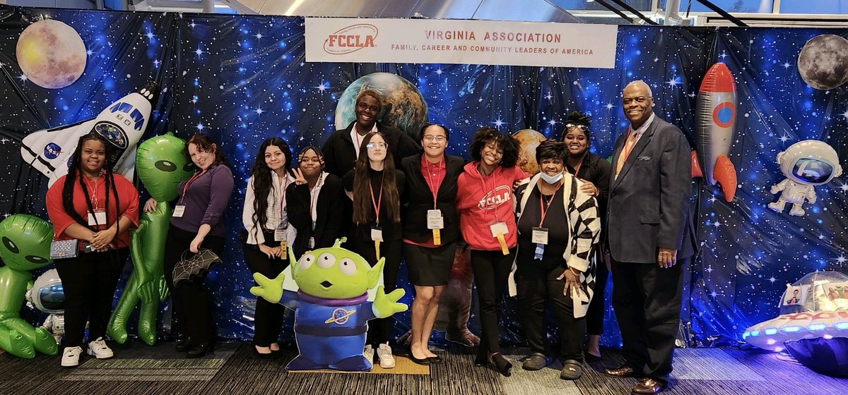 The Manor delegation at the state FCCLA conference in Virginia Beach Conference Center. Dr. Johnson serves on the State Board of Directors . #PPSShines