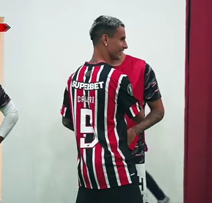 📸 Ferreirinha no vestiário antes do jogo contra o Cobresal.