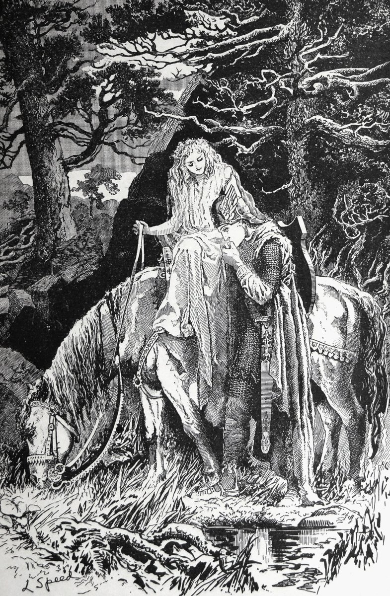 Illustration from La Belle Dame Sans Merci, 1891, by Lancelot Speed