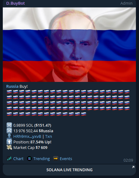 IYKYK $Russia

CA: 36JQHwN2EgP9sKkCHn7axdpBxyLT8JUfiCnqHoy5r83R