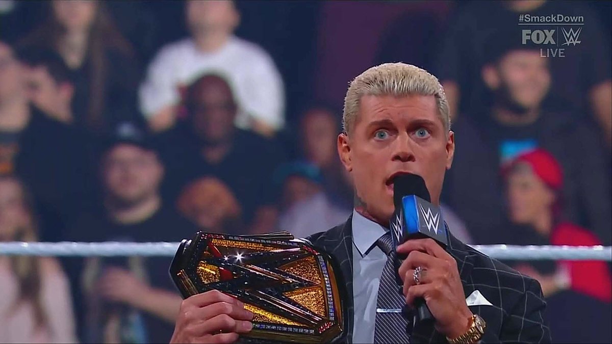 'When you come back, you won't have to look far. I'll be right here'.
@CodyRhodes sends a message to @TheRock
#SmackDown