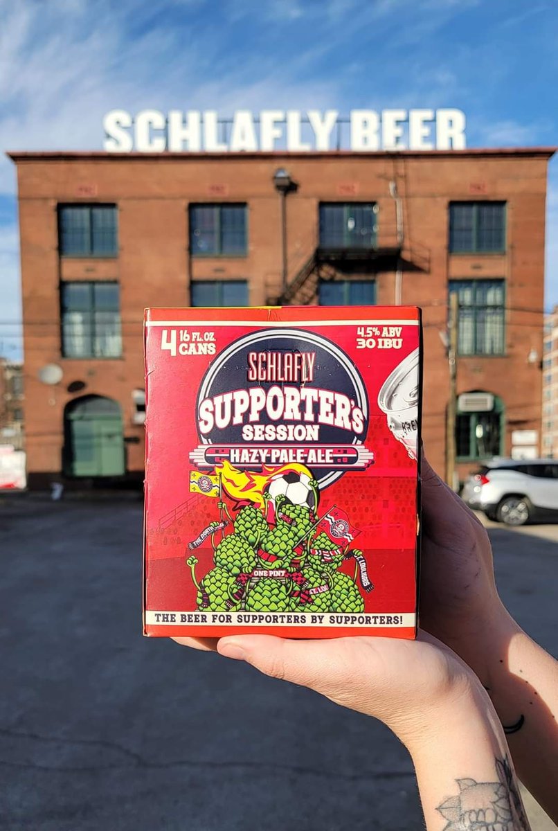 Schlafly's tweet photo. Support @stlCITYsc with @Schlafly's #SupportersSession! We plan on seeing you this Sunday on Louligan Street at our CITY SC Street Party. https://t.co/phSKV7A5je
