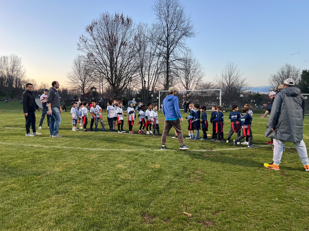 First game as flag football coach for a group of kindergartners and first graders. It’s like herding cats. I’ll take the 20-0 win!!