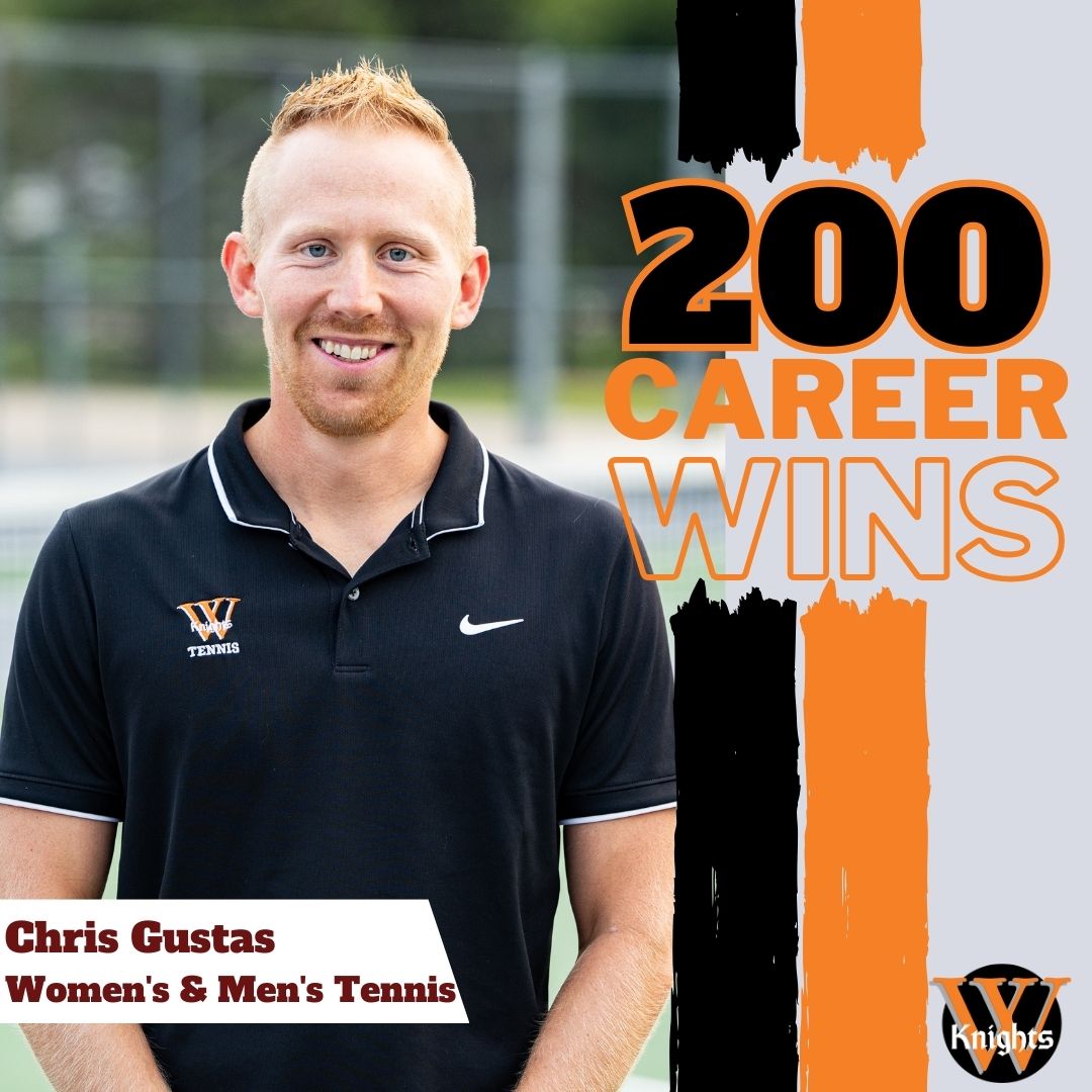 Congratulations to head coach Chris Gustas who has surpassed the 200 career win mark at the helm of both the men's and women's tennis programs!