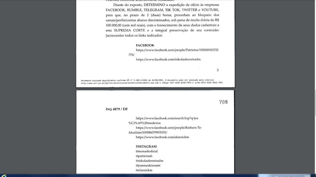 TobiasMattei's tweet photo. A Supreme Court justice trying to secretely suspend the whole account of the most voted congressman/ @nikolas_dm is the very definition of dictatorial censorship. Welcome to the banana republic of @alexandre! Thanks @elonmusk for standing for free speech principles in Brazil! https://t.co/fqvysnzAwv