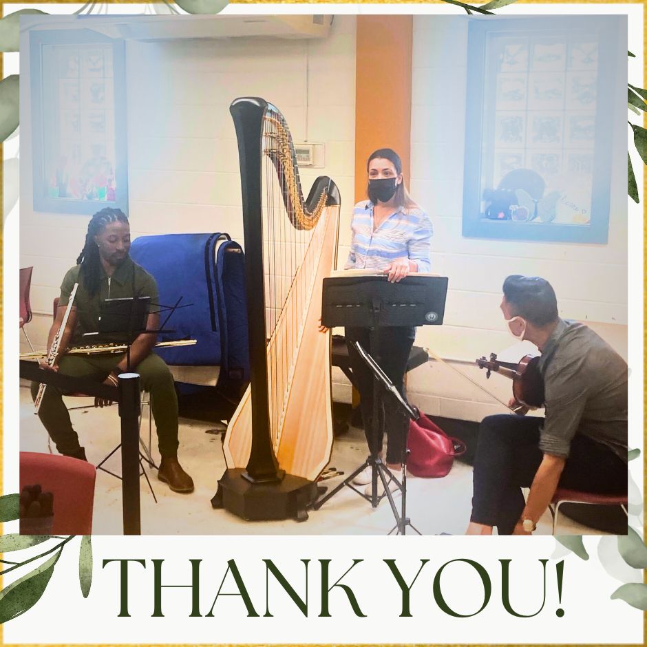 Thank you to the amazing trio from @ShelterMusicBos for giving professional-level concerts at the Woods Mullen Women's and Southampton Men's Emergency Shelters in May. It's impossible to express the impact that live classical music can have on your outlook!