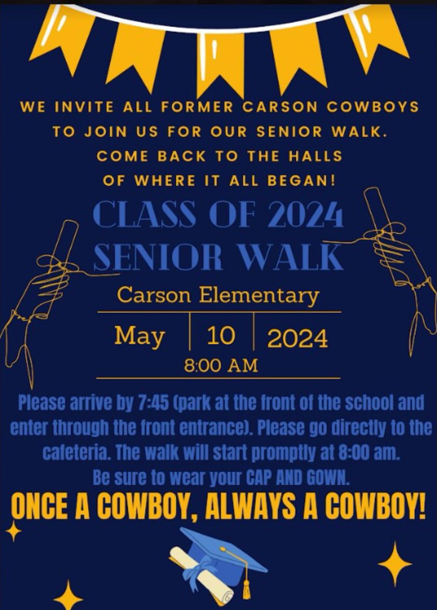 Calling all former Carson Cowboys! 🤠@NISDCarson