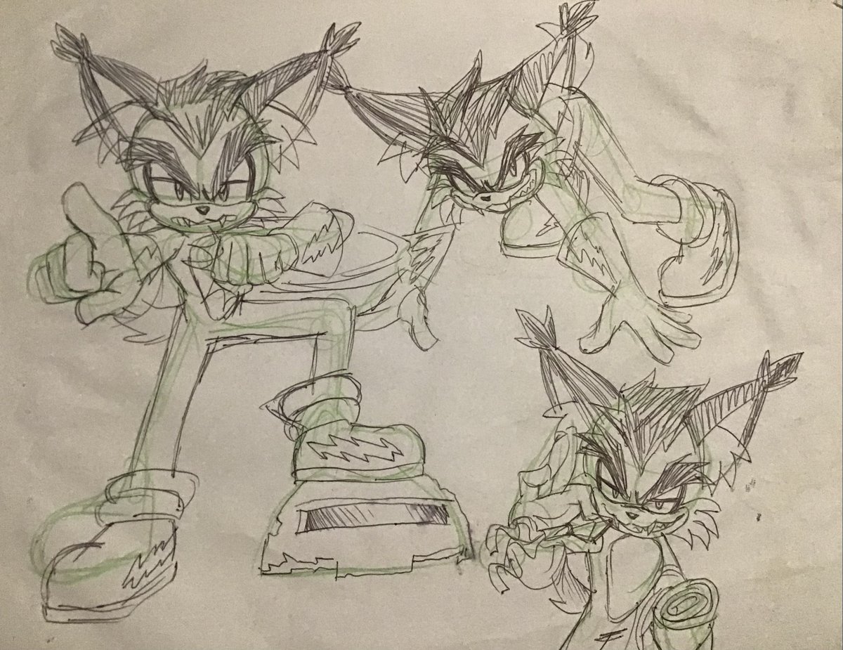I had forgotten about these messy Lightning’s sketches xd #Archiesonic