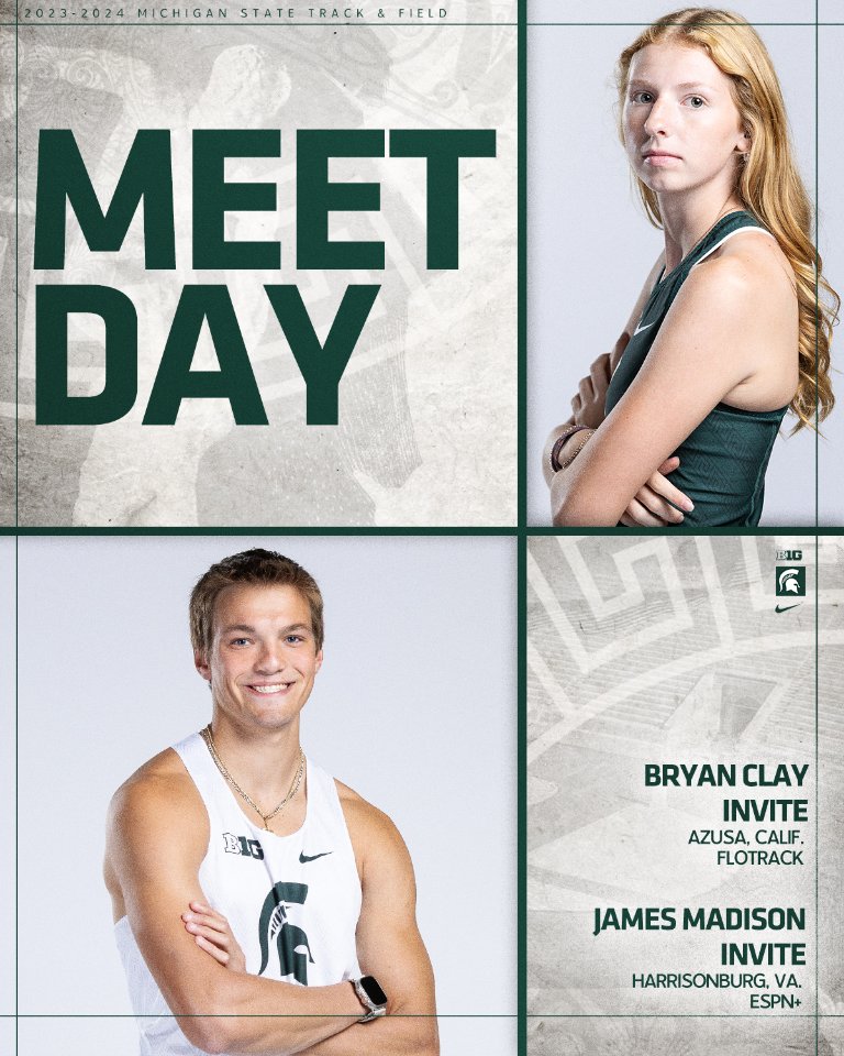 Meet day on the coasts 😎

🕥 Lauren Freeland - Bryan Clay 1500m @ 5 p.m. ET
📺 Bryan Clay Invite: sprtns.co/4aSkSkO
📺 JMU Invite: sprtns.co/3UbNPT3
📊JMU Invite: sprtns.co/3JdqLND

#GoGreen