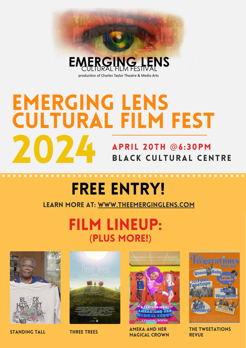 We're Back!! Don't Miss The 14th Annual Emerging Lens Cultural Film Festival In Person &amp; Online! See You Soon 🎉

#film #filmfestival #filmphotography #filmfeed #halifax #haliwood #international #Canada #filmfestival