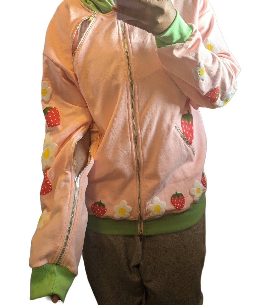 🌸 IV Hoodies Pre-order 🌸

They have forearm zippers for IVs, etc. Chest zippers for Ports, etc. They can be worn by anyone! 100% cotton. Oversized fit. Thick. Puff printed details (strawberries, flowers and stars).

What do you think of them? Please share!!

Details below!
