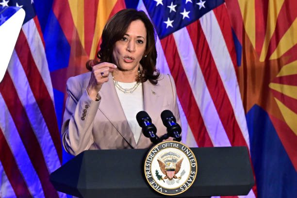 .@VP Harris traveled to Tucson, AZ where she delivered a powerful speech on the fight for reproductive freedom. 📸: Frederic J. Brown