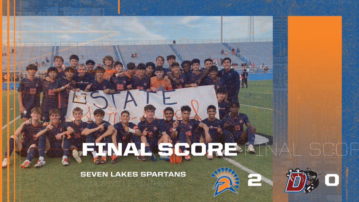 KatyISDAthletic's tweet image. Spartans win!! The Spartans defeat Duncanville 2-0!!! Tomorrow they will play for the 6A State Championship!!