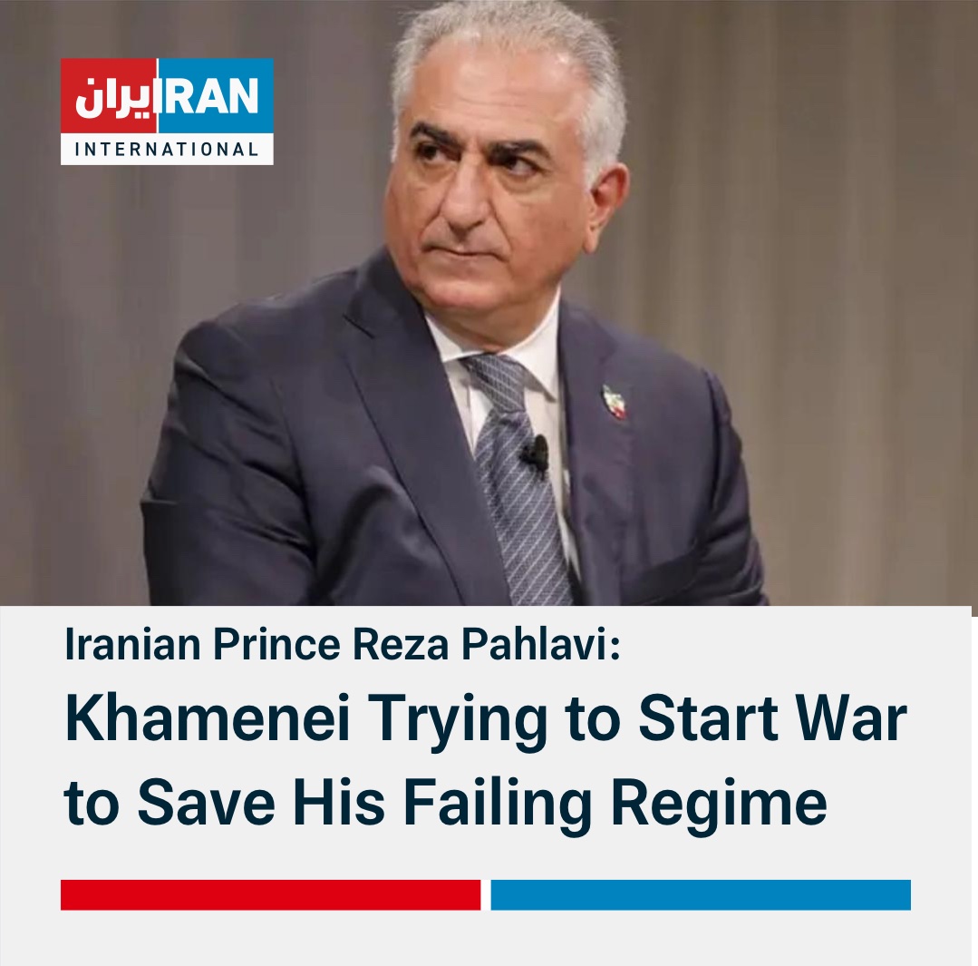 “Khamenei is trying to start a war to save his failing regime. But this is not a war that our nation wants. Iranians have made it clear: the criminal mafia occupying Iran does not represent our nation, our values, or our aspirations,” Iranian Prince @PahlaviReza tweeted Friday.…