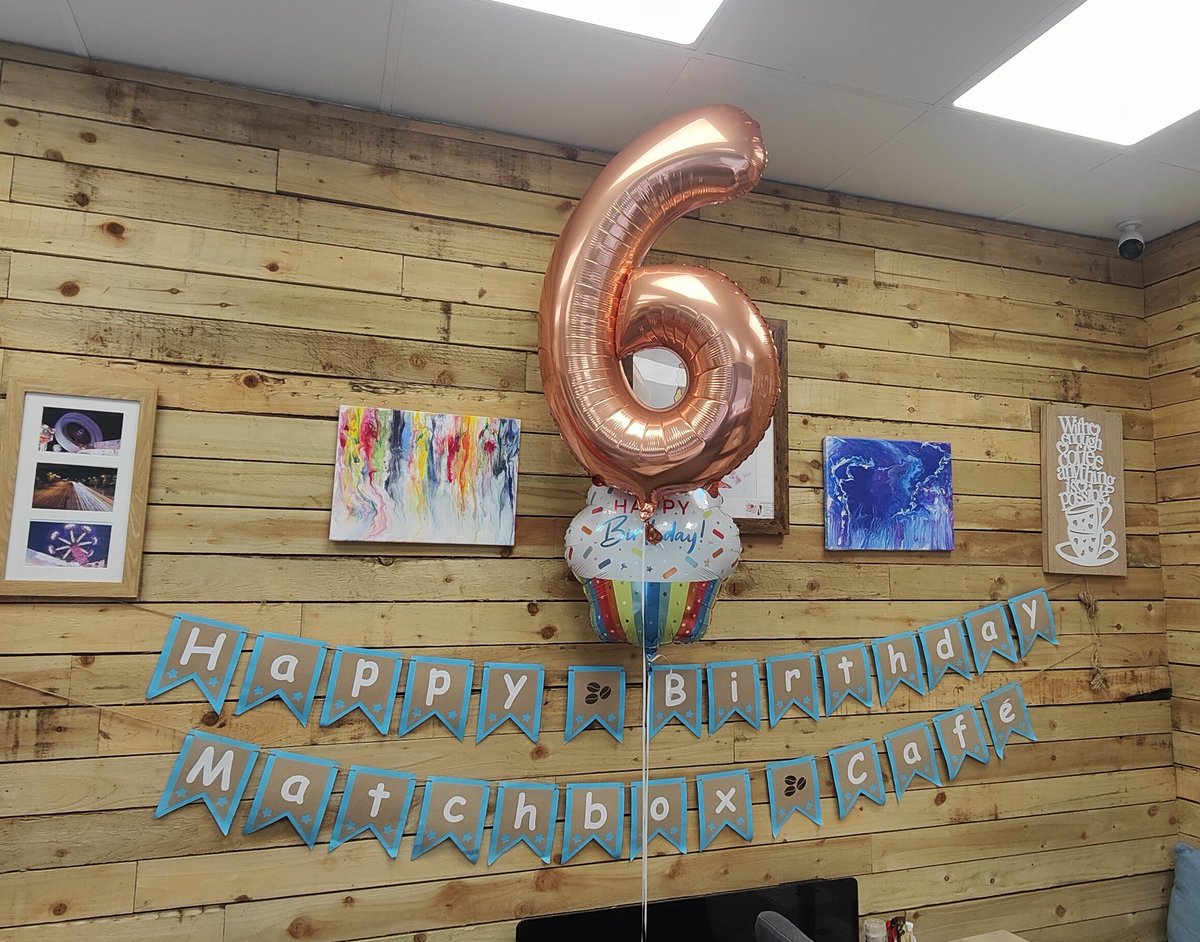 Happy 6th birthday to us, celebrating another year at our lovely little cafe It might not be an important number but it's another year that you've kept us busy and thriving once again, we can't thank you all enough as ever for supporting us Here's to our next birthday 🎂🙌🏼🎉🎊