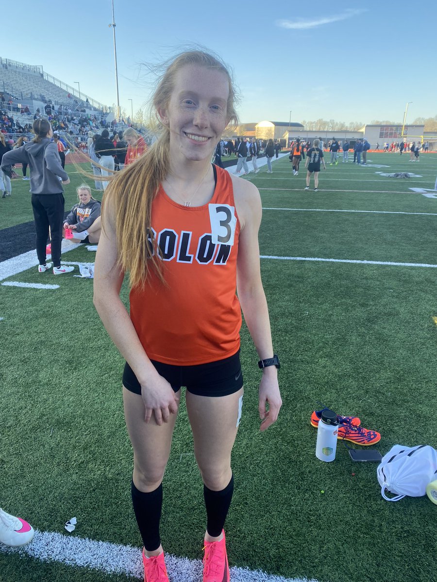 Mia Duckett hits the Blue Standard in the 100 with a time of 12.42! 🏃‍♀️ #BlueOvalBound