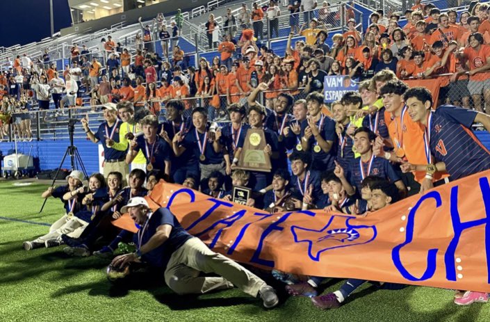 For the 2nd year in a row, the Seven Lakes⚽️ is headed to the UIL-6A State Final!🔥 @SLsoccer won 2-0 vs. D’Ville & will play the winner of tonight’s Vandegrift-Flower Mound game ⚽️Noa Stasic ⚽️Eduardo Davalillo 🅰️@kortay_koc 🅰️@aidanmorr1son Kick off is at 6:30 pm tomorrow!