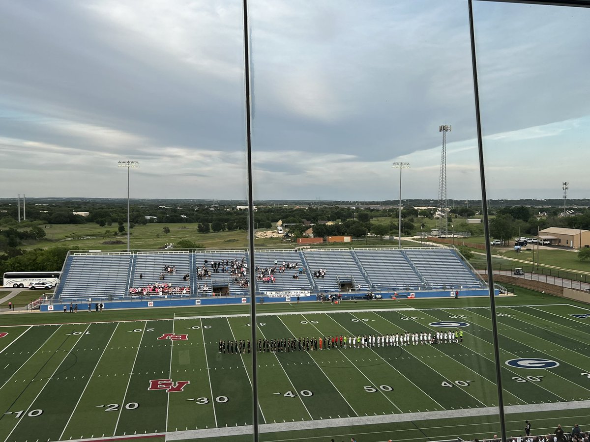 Time for game two. Flower Mound is taking on Austin Vandegrift. The winner faces Seven Lakes at 6:30 tomorrow.