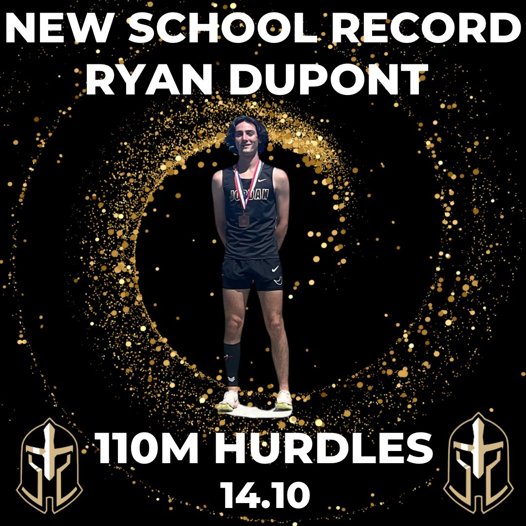 Congrats @Frankfan100 for breaking the school record in the 110m hurdles &amp; qualifying for Regionals with a time of 14.10. Awesome job!!! <a href="/MrCoachAllen/">Mabry Allen</a> <a href="/JordanHSAthlet1/">JordanHSAthletics</a>