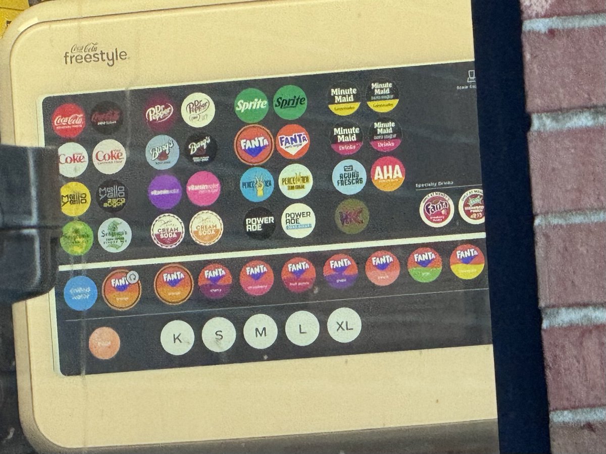 Give us access to the customized drive-thru Freeestyle machines! ALL THE BUTTONS