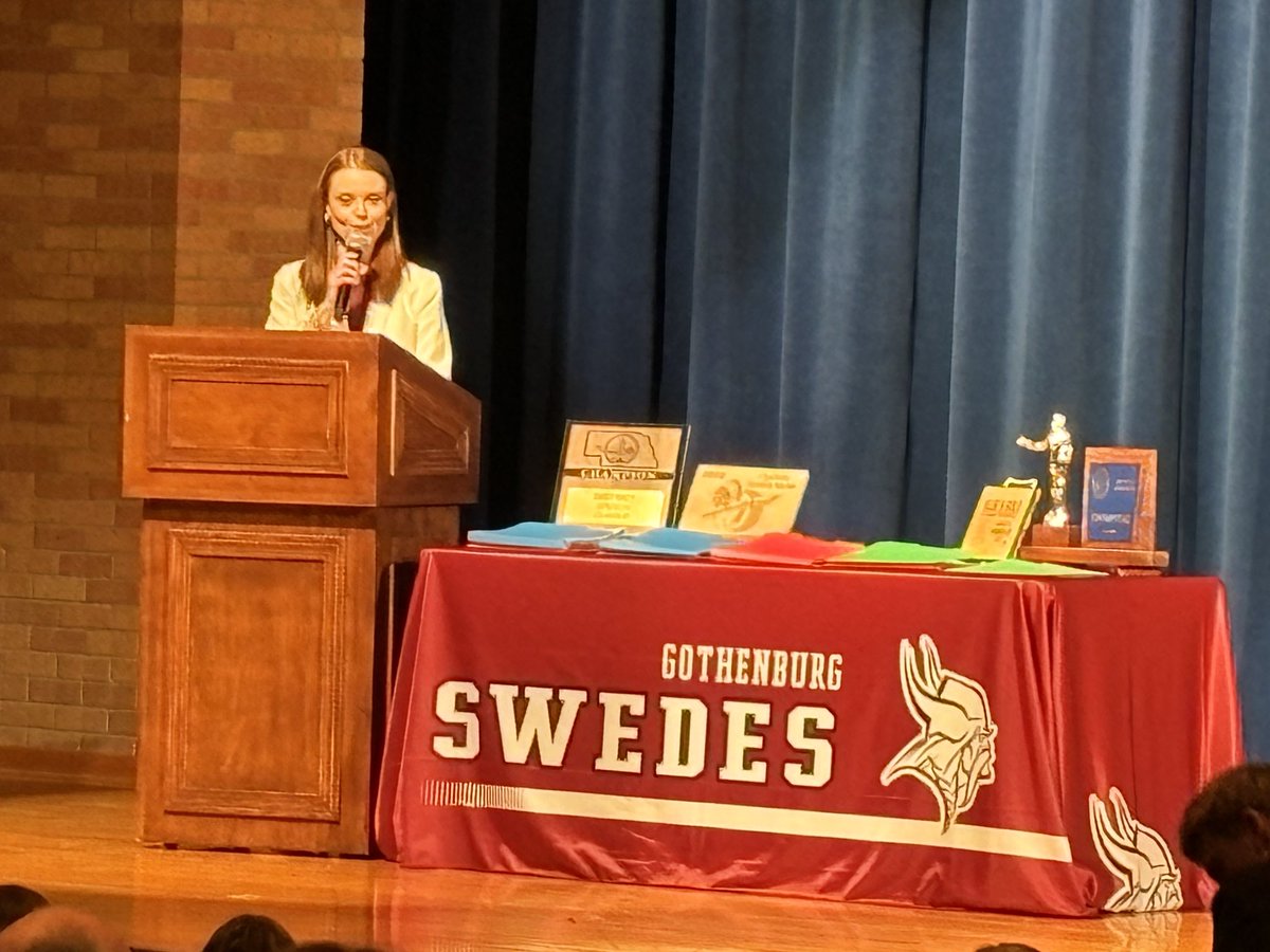 ⁦<a href="/GBurgSwedes/">Gothenburg Public Schools</a>⁩ Speech Showcase this evening was a BLAST! An incredible team of coaches and students sharing their talents! ❤️ ⁦<a href="/GHSSpeechCoach/">Kaitlyn Clark</a>⁩