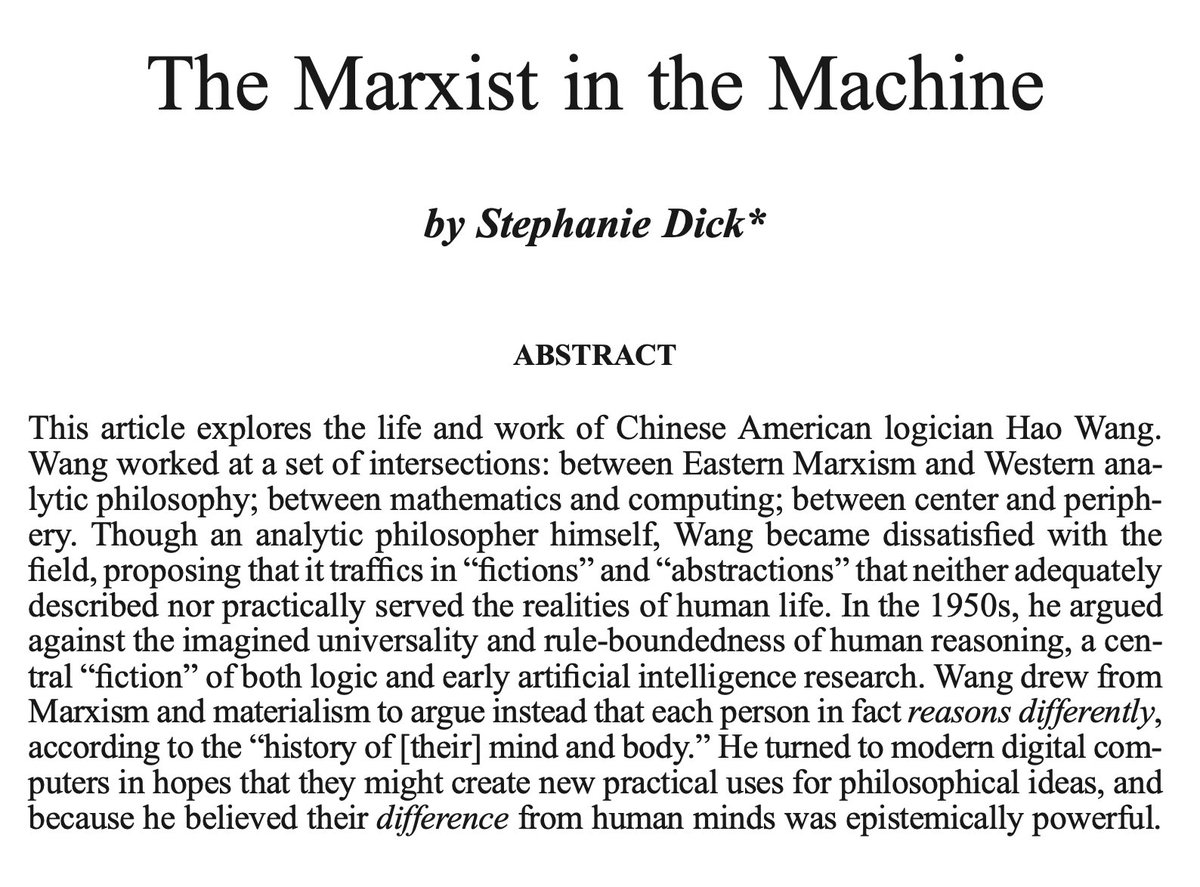 'Machines, while following the outline of paths drawn up by man, yield surprising new results by making new turns. We are faced with a challenge to devise methods of buying originality with plodding, now that we are in possession of slaves which are such persistent plodders.' 🫨