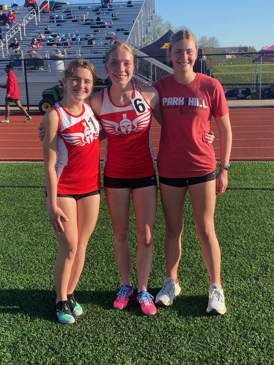 Trio of PRs in the girls 16 5:48 for Ava 5:15 for Nat 6:21 for Stella