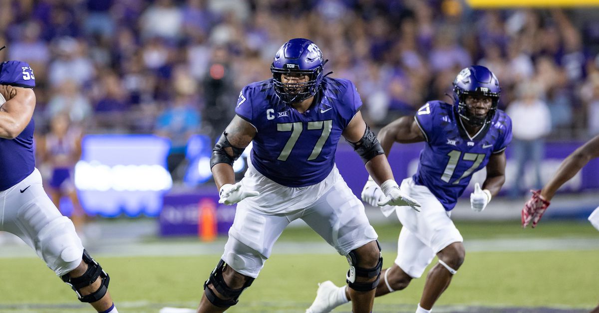 #TCU OL Brandon Coleman (@b_coleman77) has seen his stock soar during the draft process. Many analysts have a day 2 grade on him and he’s already visited with the #Eagles, #Browns, #Bengals, #Cowboys, #Chargers and will be with the #Commanders next week.