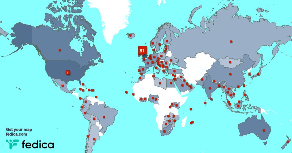 Special thank you to my 6 new followers from UK., and more last week. fedica.com/!WatsEd