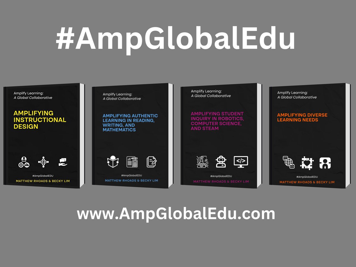 #AmpGlobalEdu series has a topic for all educators and contexts!

We focus on strategies integrated with #edtech tools in the following areas: engagement, collaboration, assessment/feedback, reading, writing, math, robotics, computer science, STEAM, multilingual learners, & SPED.