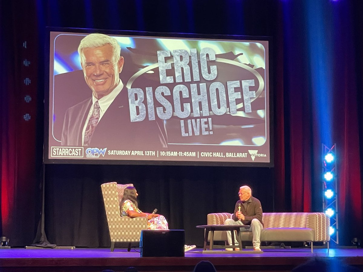 We are back!!! And kicking off day 2 of #Starrcastdownunder with Eric Bischoff