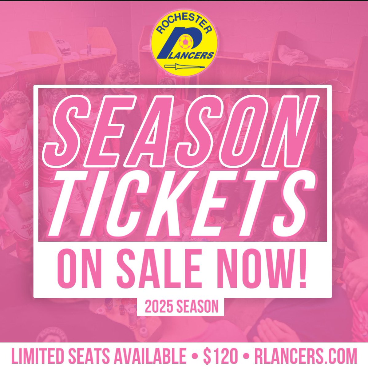 Lancers Fans, it's not too early to start getting ready for next season. Get your 2025 Season Tickets today! 🎟️

Visit 🔗 RLancers.com for more information.

#rochesterlancers #masl2 #RochesterNY