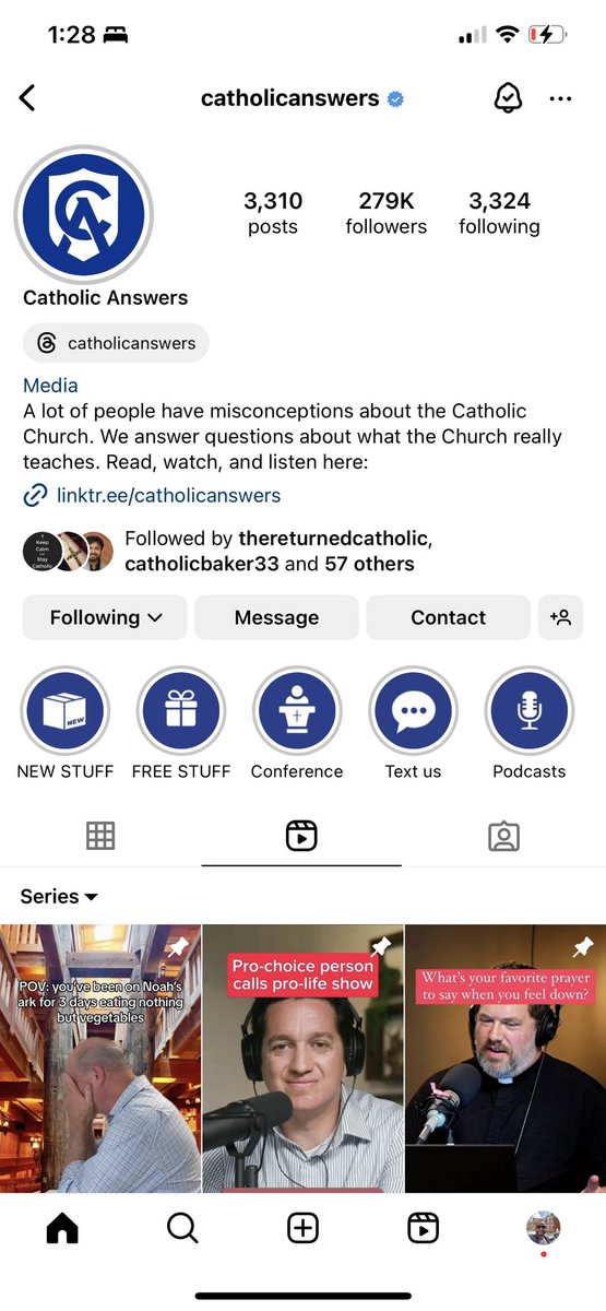 All those that’ve been asking me questions about the Catholic Church, this IG handle will give you more than enough of what you ask. @catholiccom is their x handle.