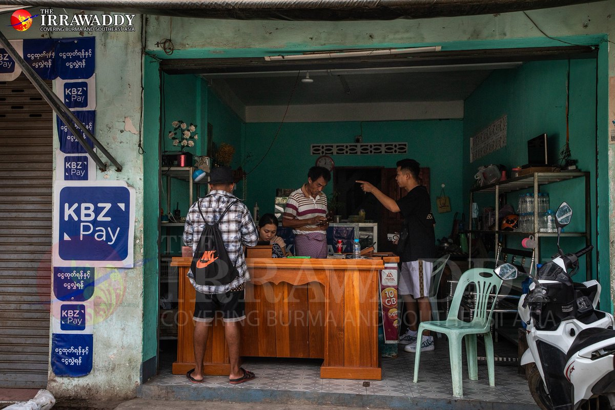 IrrawaddyNews's tweet photo. Business appears to be going on as usual in Karen State’s recently freed town of Myawaddy, but residents said on Friday they remain fearful junta jets may pound them with bombs.  (Photo: Brian Wei / The Irrawaddy)
#WhatsHappeningInMyanmar https://t.co/utoOUSvfUv