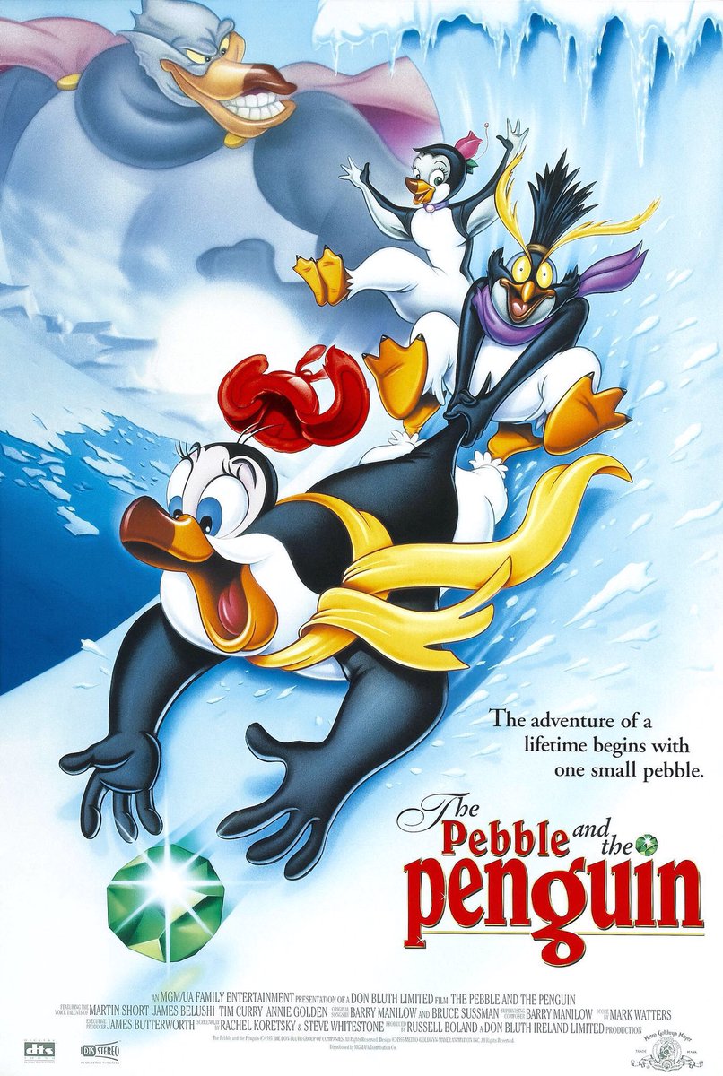 🎬MOVIE HISTORY: 29 years ago today, April 12, 1995, the movie ‘The Pebble and the Penguin’ opened in theaters! #MartinShort #JimBelushi #TimCurry #AnnieGolden #AlissaKing #LouiseVallance #WillRyan #NeilRoss #StanJones #SScottBullock #PhilipLClarke #ShaniWallis #BJWard