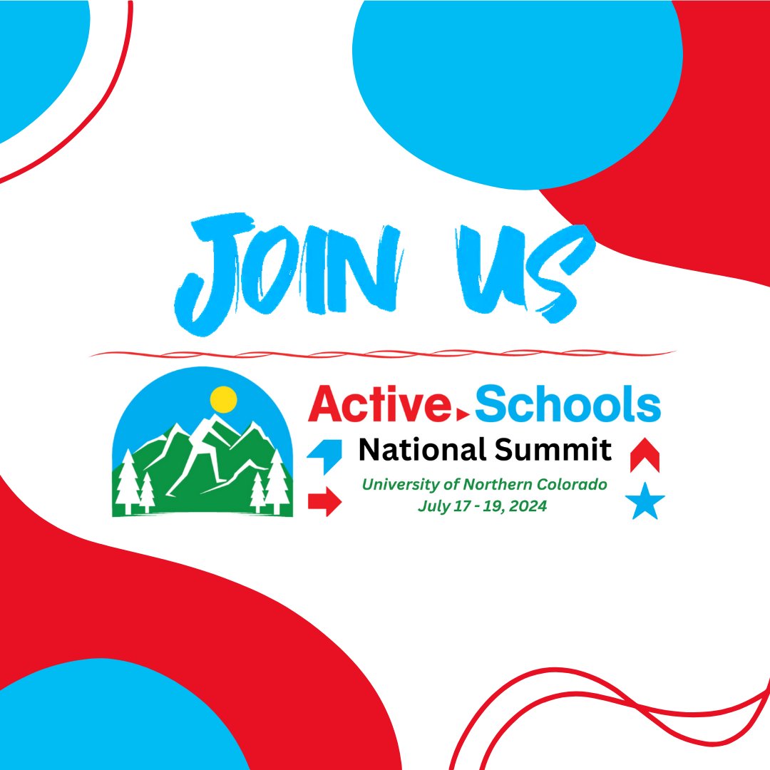 It is not too late to register for the 2024 Active Schools National Summit! Join us this July @UNC_Colorado! Register here: activeschoolsus.org/nationalsummit #ActiveKidsDoBetter