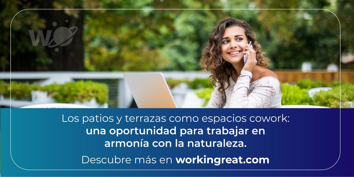 Workingreatmx's tweet photo. Conoce las ventajas de trabajar en espacios abiertos como los patios y terrazas. Descubrirás que se trata de una experiencia refrescante y enriquecedora. ✨

📲👉Ingresa al nuestro artículo para saber más: https://t.co/bhxAD252yQ https://t.co/J2Ni9W5IiF