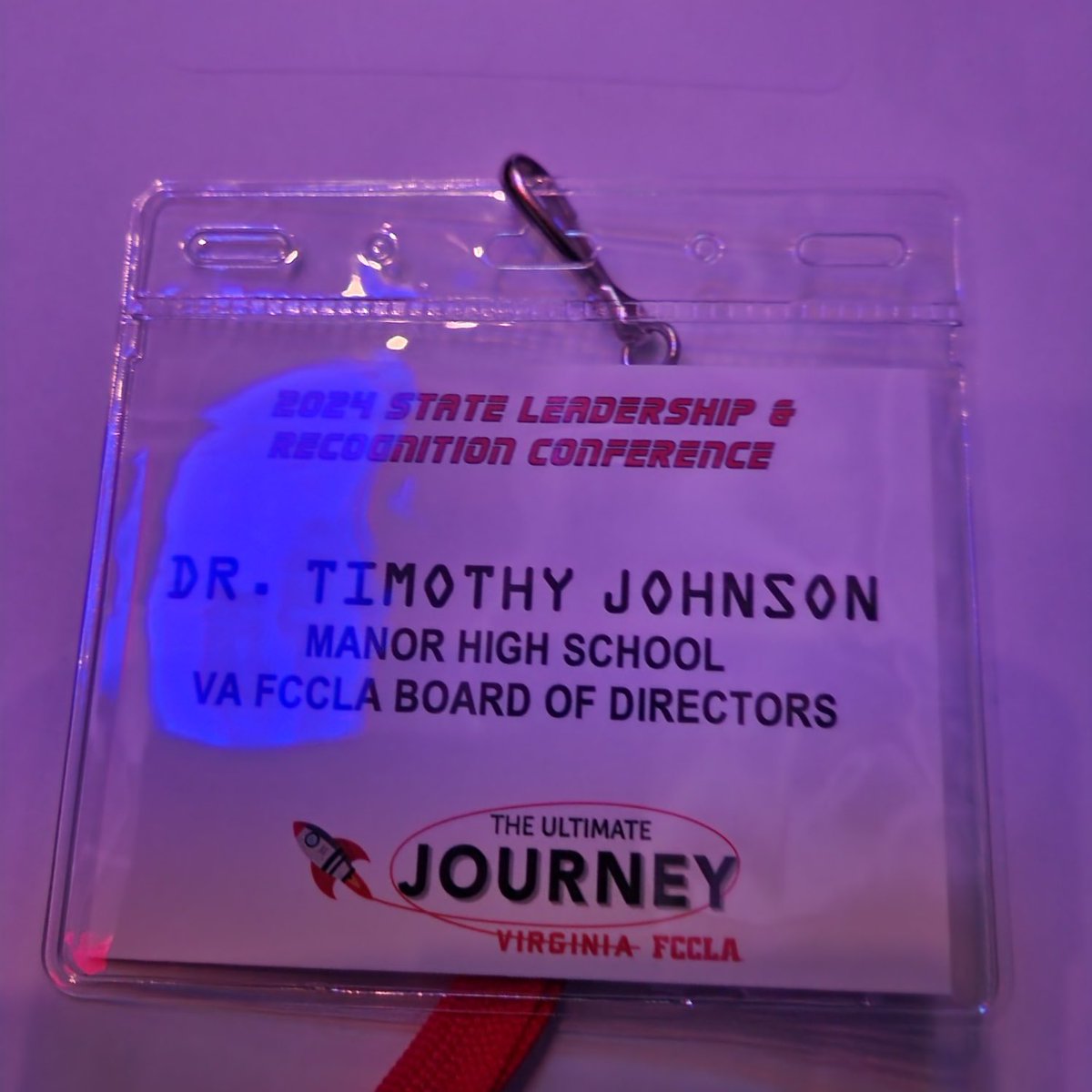 Dr. Johnson is on the Ultimate Journey as a FCCLA Board of Directors at the state conference today. #PPSShines