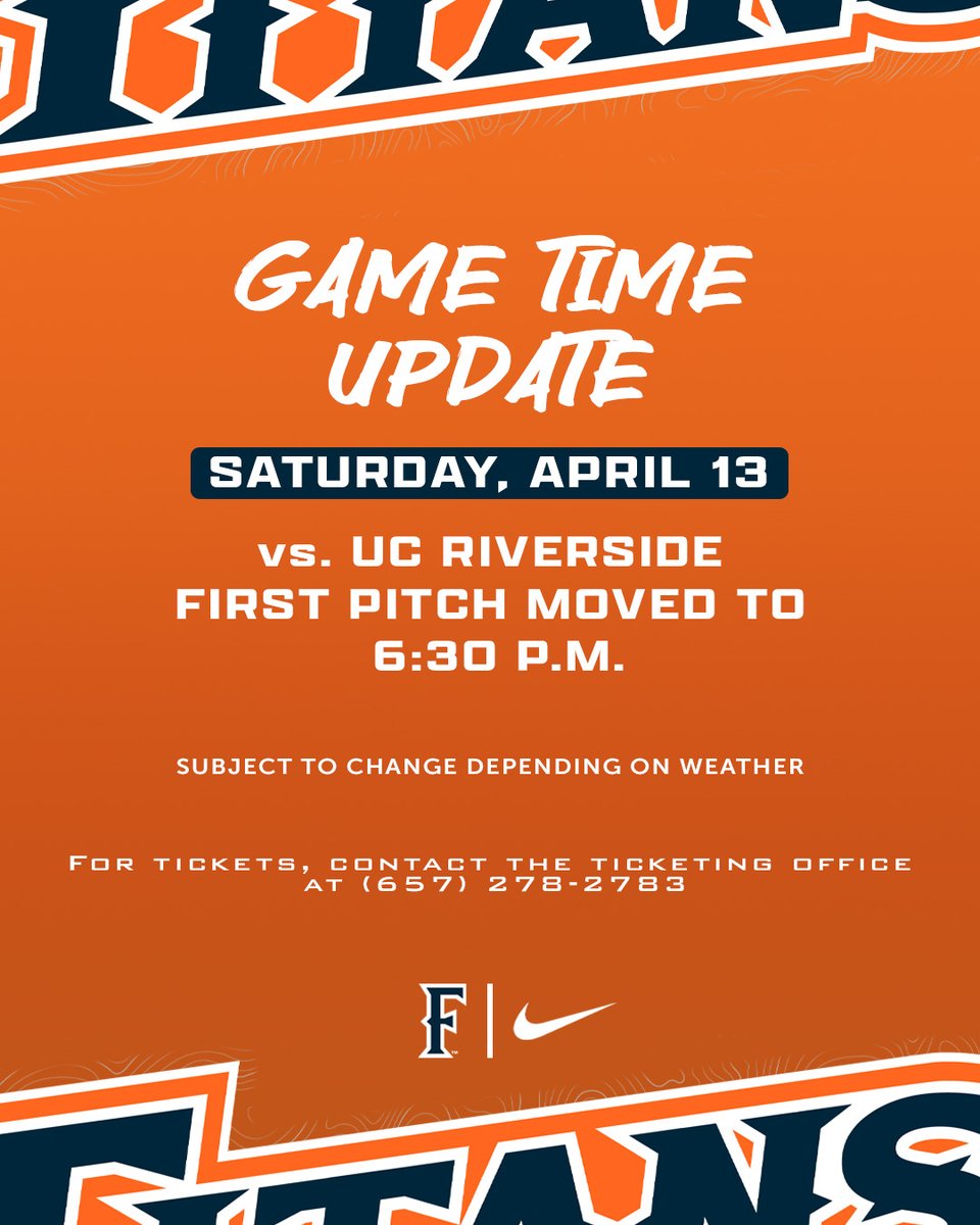 🚨 Game Time Update 🚨 Saturday's game against UC Riverside has been moved to 6:30 p.m. The pregame ceremony for the 1984 National Championship team will start at 6:05 p.m. #TusksUp