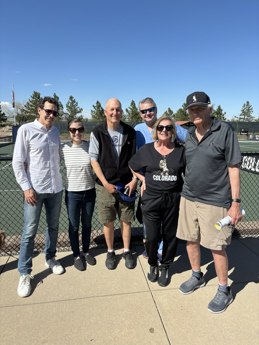 AlumniCClub's tweet photo. It’s a beautiful day for @cubuffstennis 🦬🎾

Remember, Sunday is Senior Day and the official @AlumniCClub Day at Tennis! 

We will be at CU South with food and beverage for letterwinners while it lasts beginning at 10AM. The match begins at 11AM! 
🎾🦬 CU THERE, BUFFS! 🎾🦬 https://t.co/WdEOuK1Au6