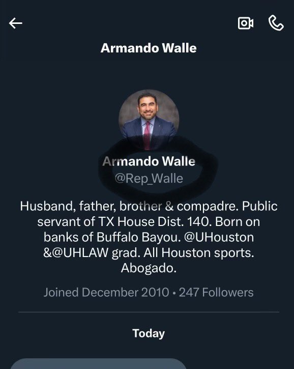 This is the 2nd time a bot or someone is trying to highjack/impersonate my account. 

Please, if you receive any contact from this account, do not engage. Do not accept any requests from @Rep_Walle. This is not me. #txlege #WalleWorld