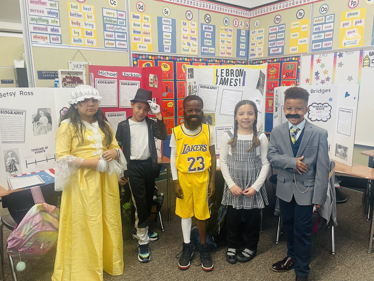 Thank You for using your platform to inspire &amp; give back to others. Jackson repped you well in the 2nd grade Wax Museum today! <a href="/KingJames/">LeBron James</a>