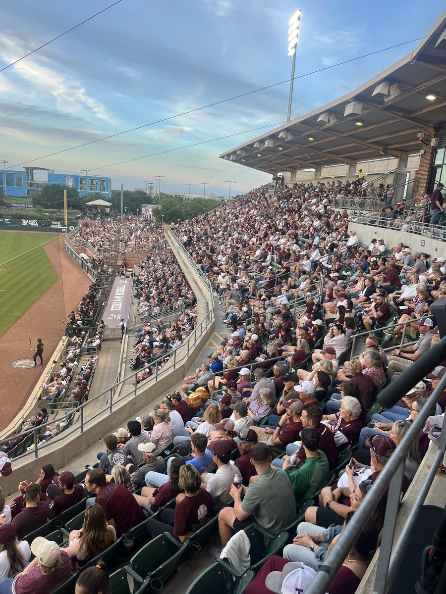 Tonight’s attendance: 7,351 - season-high for @AggieBaseball #GigEm